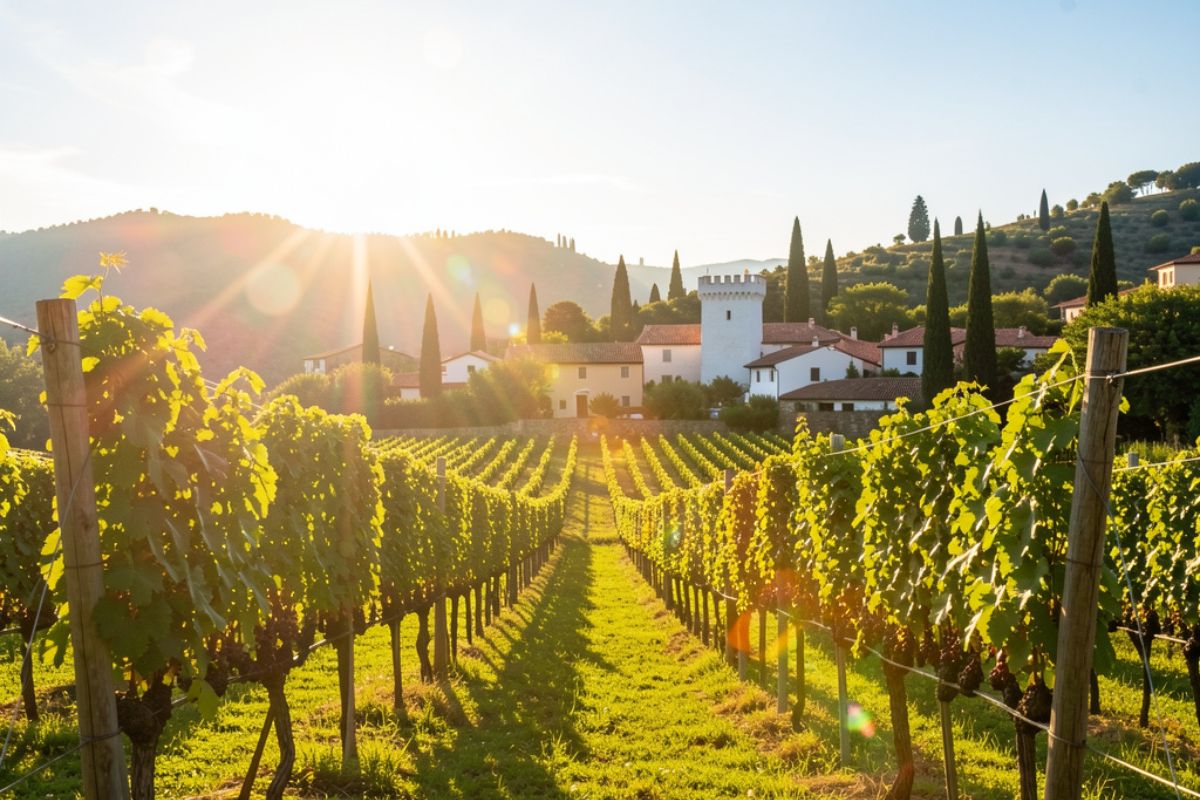 Giardini Giusti a Verona, con fiori e vista su palazzi storici